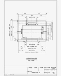 lay out drawing elevator